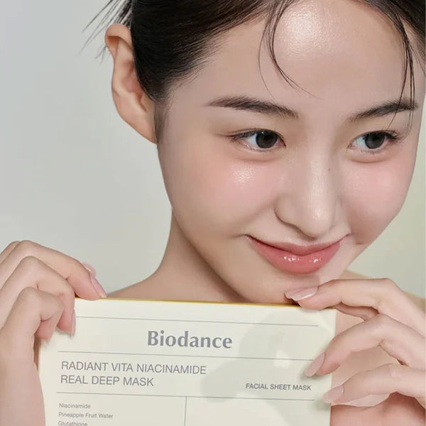 Biodance Radiant Vita Niacinamide Real Deep Mask 4 Piecs