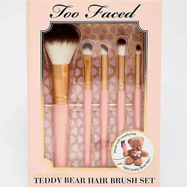 Too Faced Teddy Bear Hair 5pc Brush Set