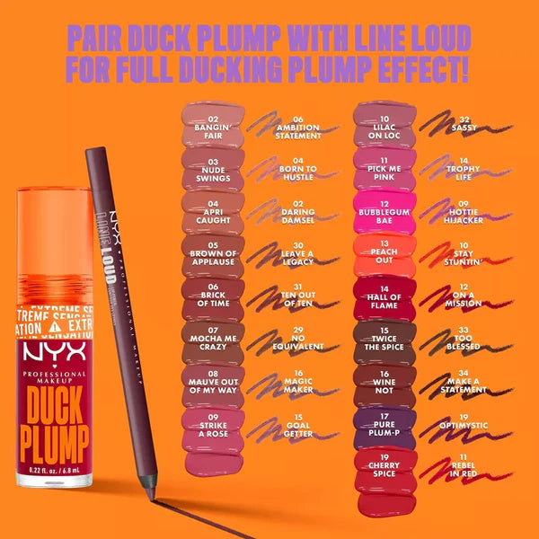 NYX - Duck Plump High Pigment Plumping Lip Gloss - 02 BANGIN BARE