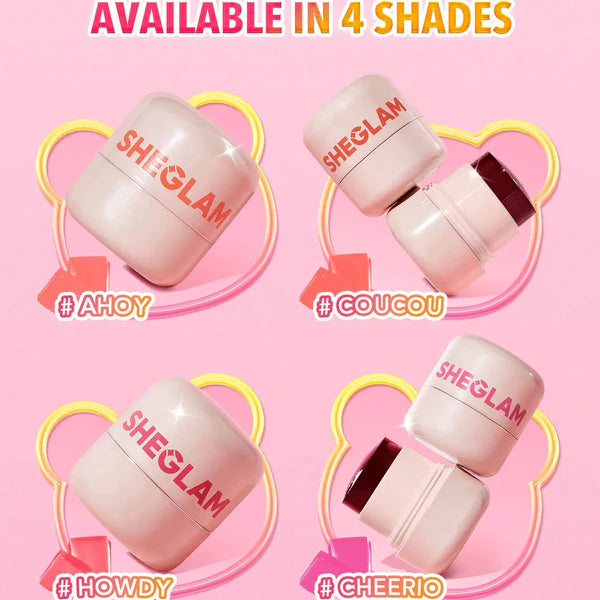 Sheglam- Jelly- Licious Hydrating Lip & Blush Tint- Ahoy