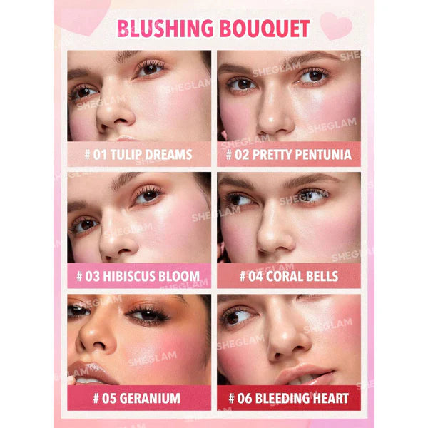 SheGlam Floral Flush Blush Palette