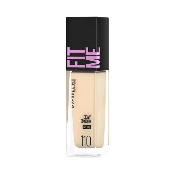 Maybelline New York- Fit Me Dewy+ Smooth Foundation- 110 Porcelain