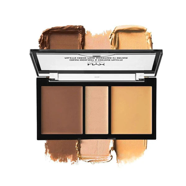 NYX Cream Highlight & Contour Palette - Light