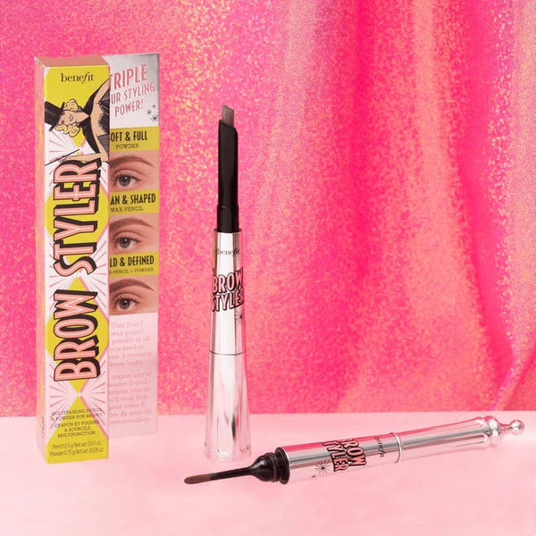 Benefit Cosmetics Brow Styler Brow Pencil & Powder Duo 6 Cool Soft Black