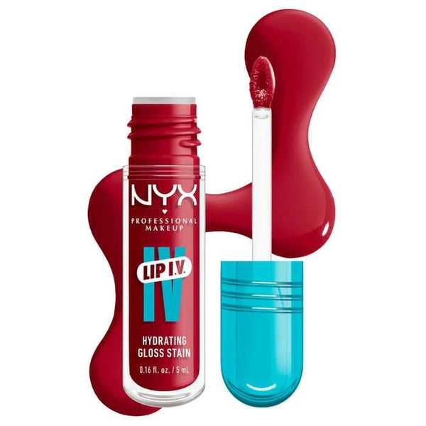 Nyx Professional Makeup Lip I.V. Hydrating Lip Gloss Stain 11 Red-Y Set Wet